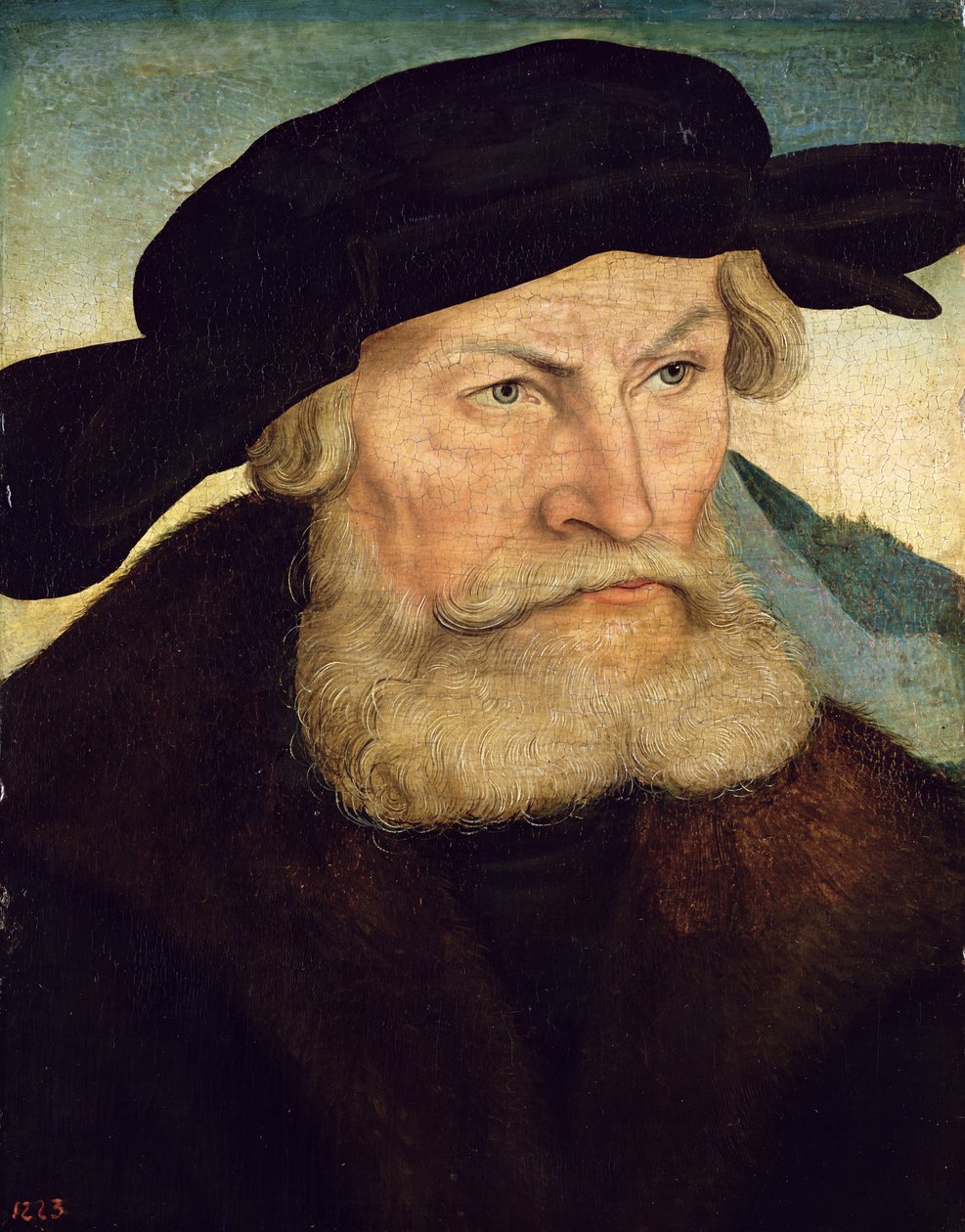 Portræt af Herzog Heinrich den fromme af Sachsen (1473-1541) ca. 1528 af Lucas Cranach the Elder