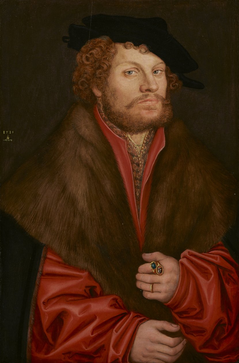 Portræt af Moritz Buchner, ca. 1520 af Lucas Cranach the Elder