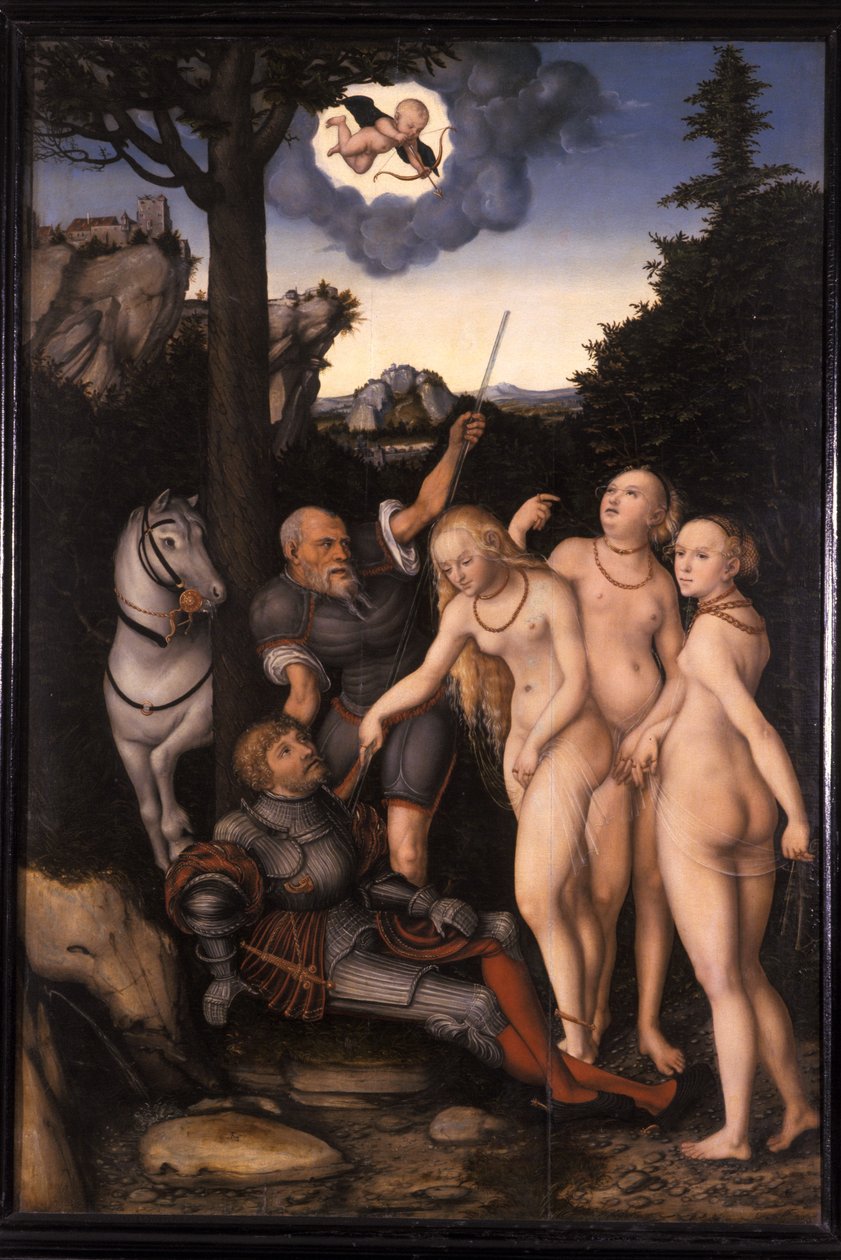 The Judgment of Paris, 1540-46 af Lucas Cranach the Elder