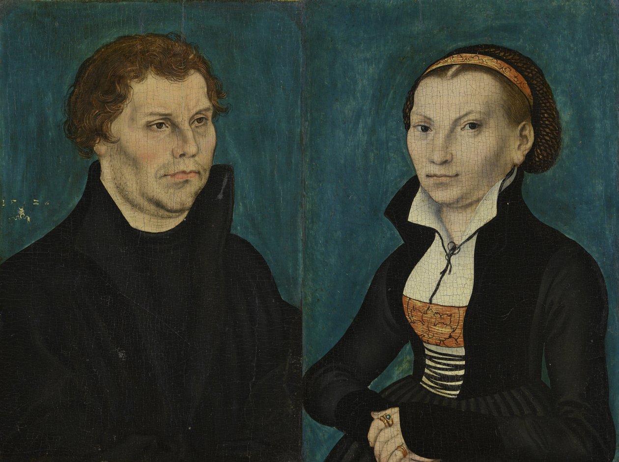 Portrætter af Martin Luther og Katharina von Bora af Lucas Cranach the Elder