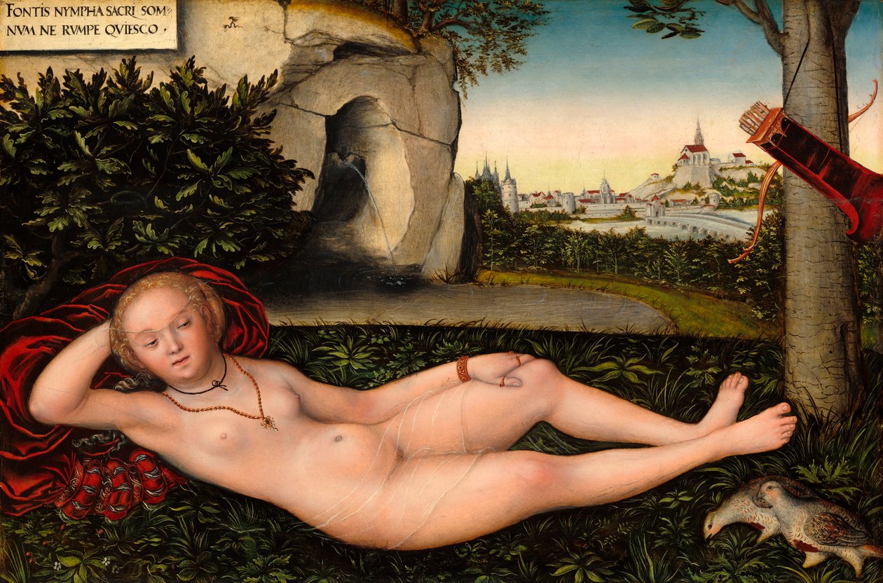 Forårets nymfe af Lucas Cranach the Elder