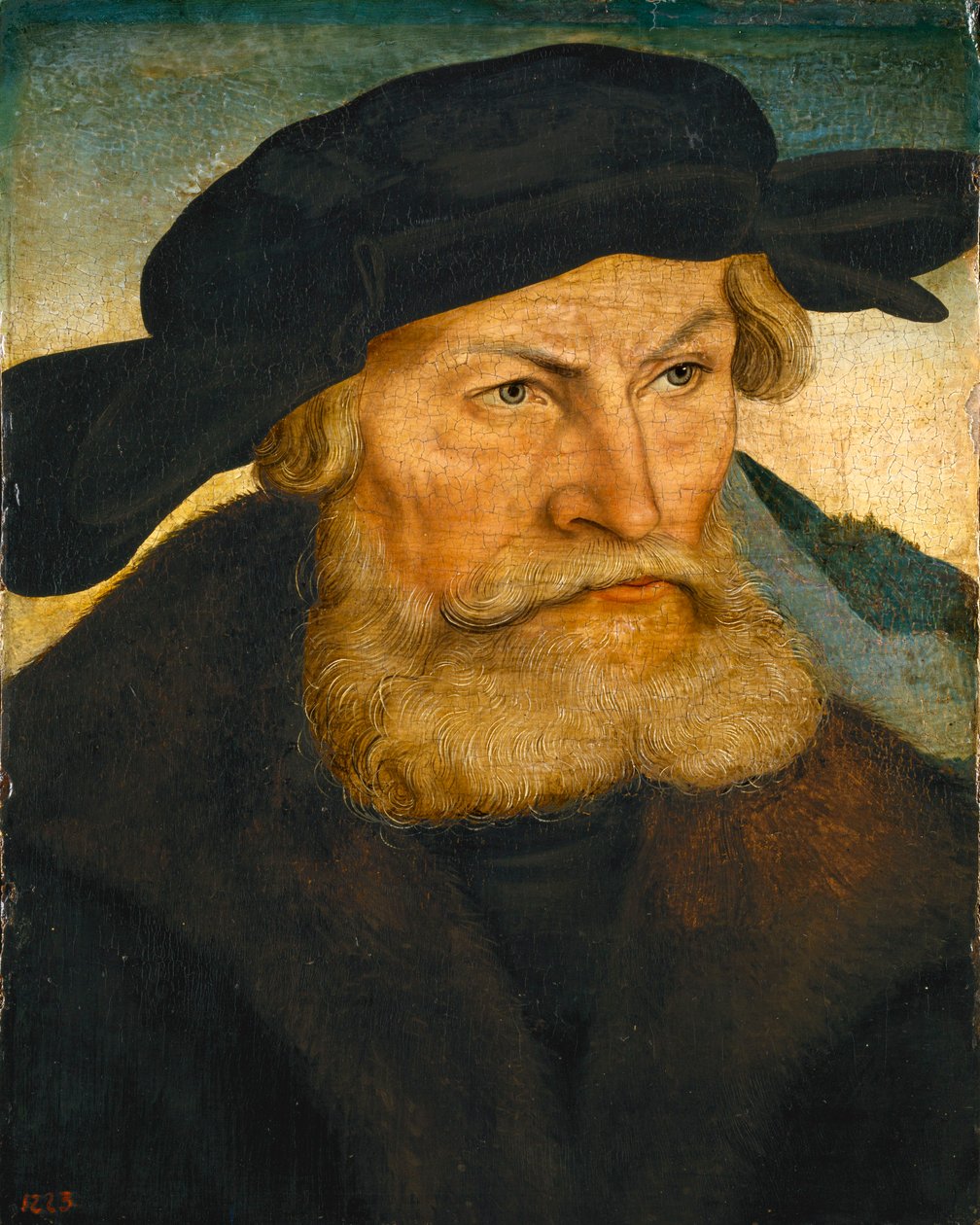 Portræt af hertug Heinrich den fromme af Sachsen (1473-1541) af Lucas Cranach the Elder