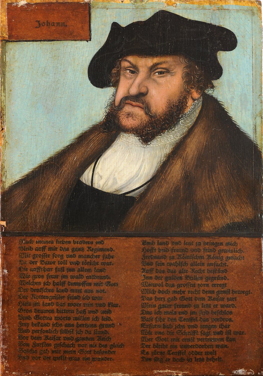 Johann den faste, kurfyrste i Sachsen af Lucas Cranach the Elder