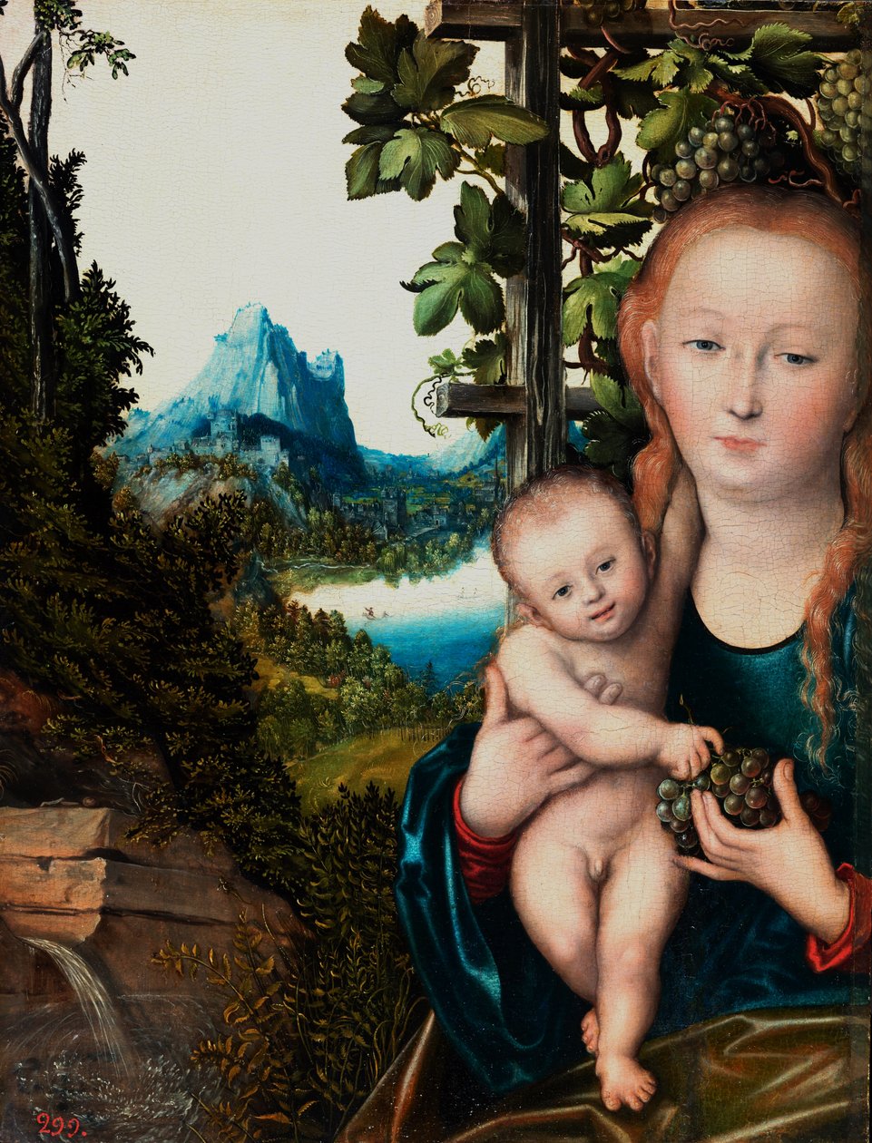 Madonna og barn af Lucas Cranach the Elder