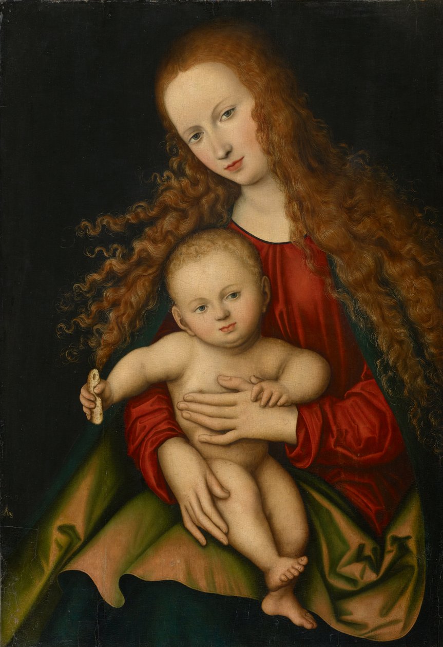 Madonna og barn af Lucas Cranach the Elder