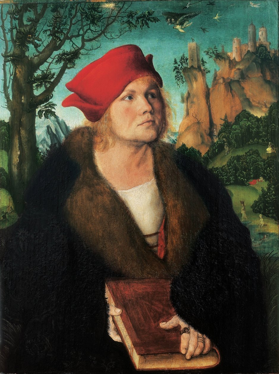 Portræt af Dr. Johannes Cuspinian af Lucas Cranach the Elder