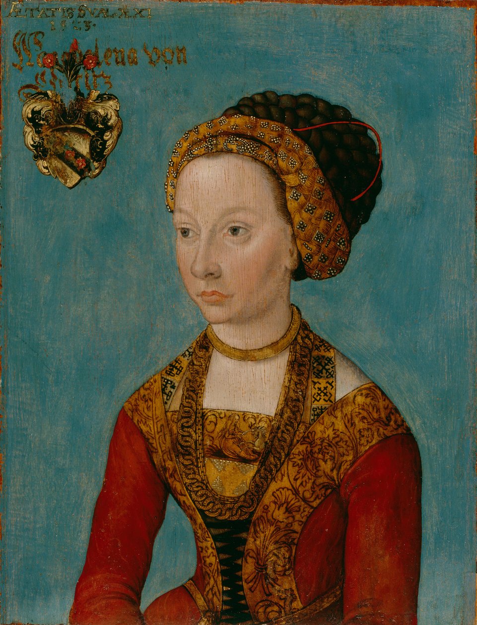 Portræt af en brud af Lucas Cranach the Elder