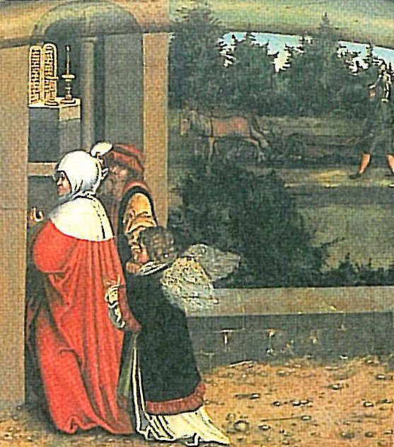 De ti bud tredje bud. Detaljer af Lucas Cranach the Elder