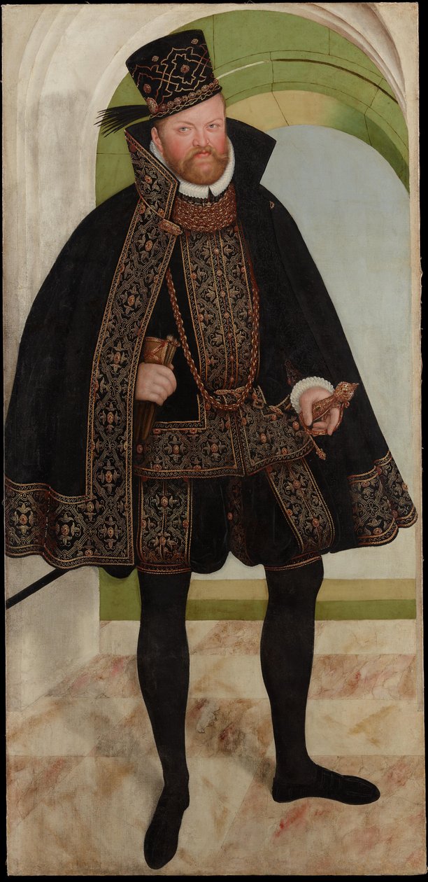 August, kurfyrste i Sachsen (1526-1586) af Lucas Cranach the Younger  