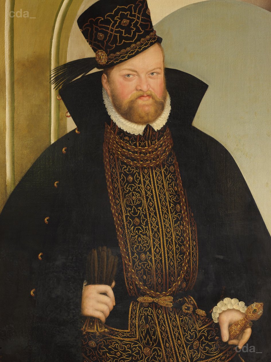 Portræt af kurfyrsten August af Lucas Cranach the Younger  