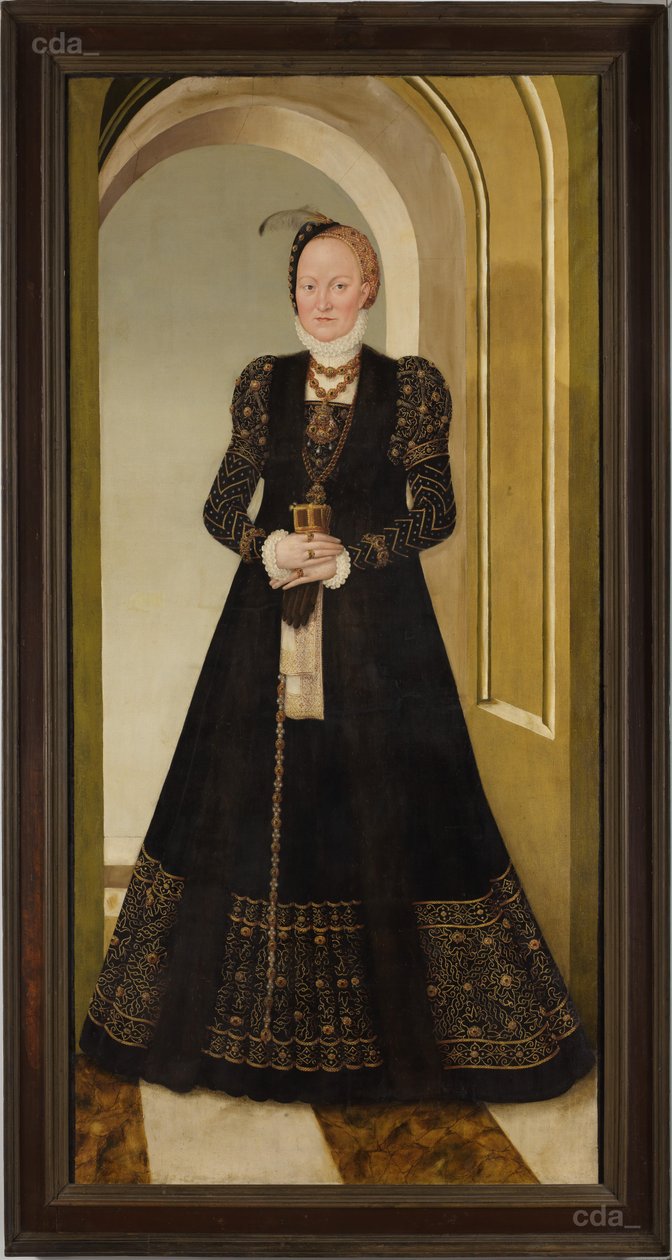 Portræt af Elektress Anna af Lucas Cranach the Younger