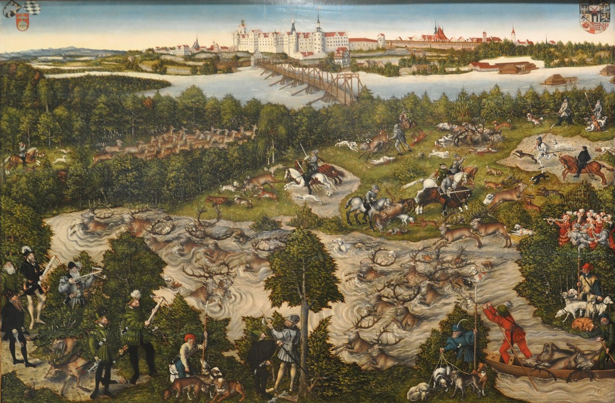Hyrdejagt på kurfyrsten Johann Friedrich af Lucas Cranach the Younger