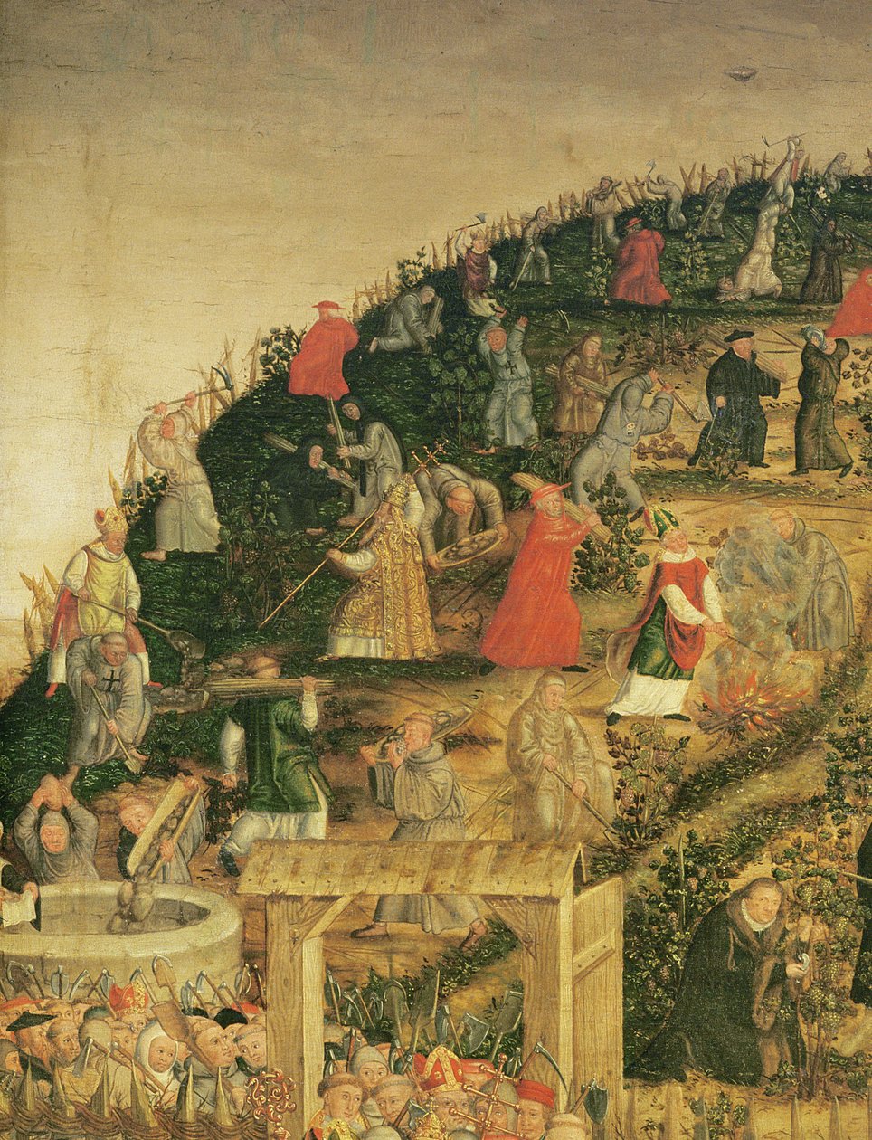 Herrens vingård, 1569 (detalje af 330498) af Lucas Cranach the Younger