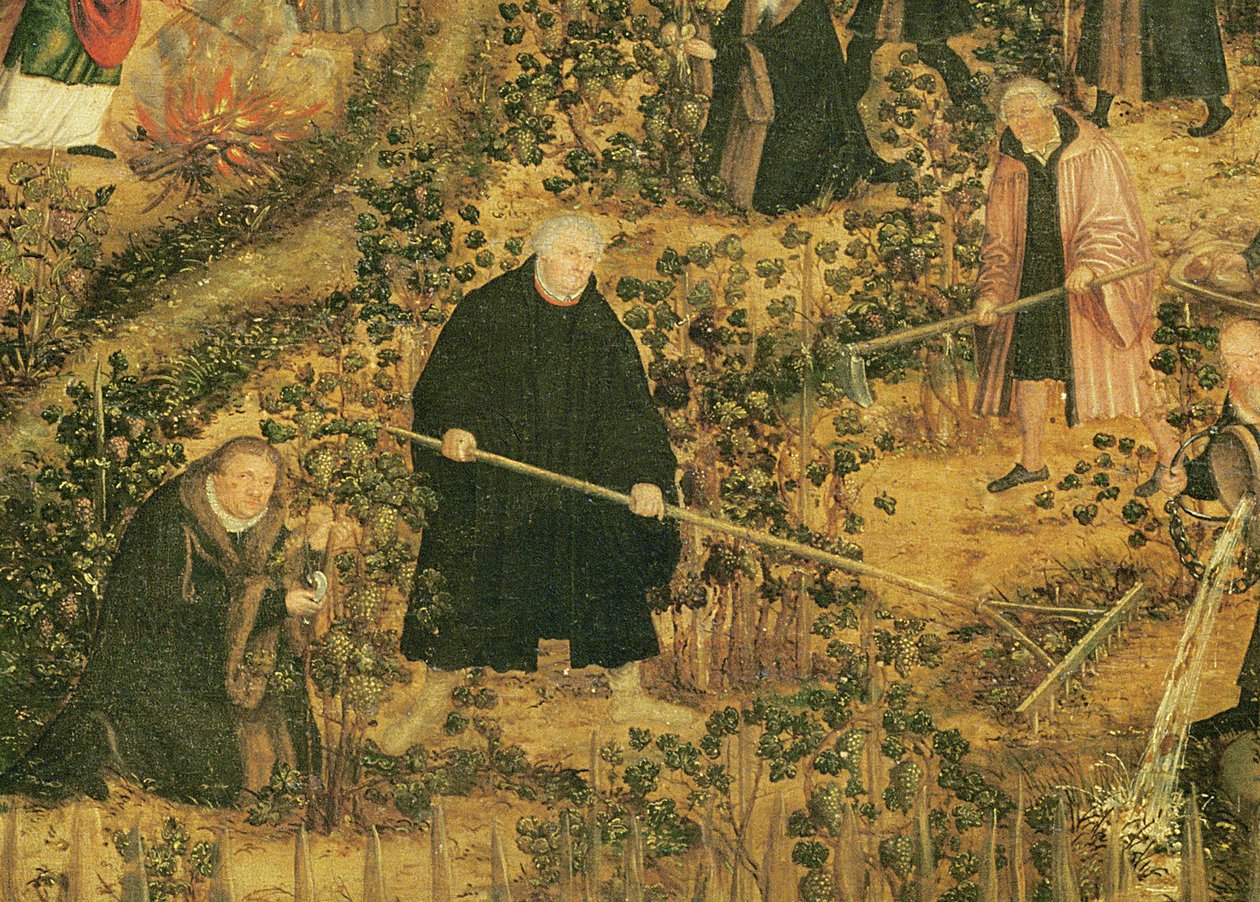 Herrens vingård, 1569 (detalje af 330498) af Lucas Cranach the Younger