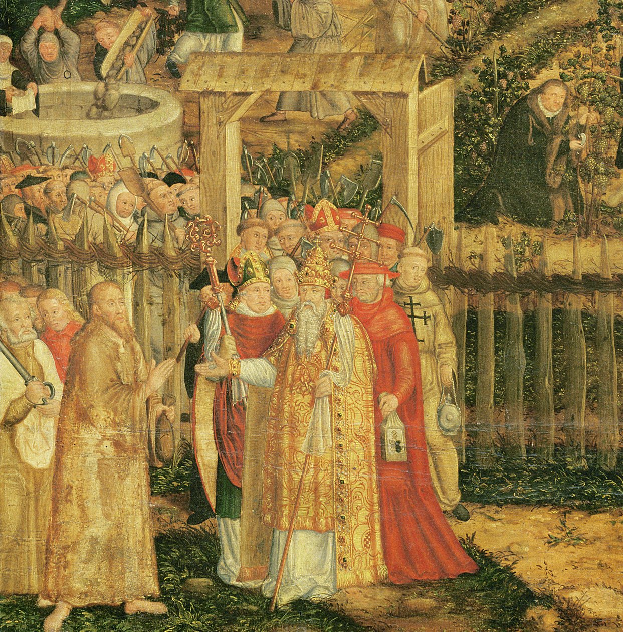 Herrens vingård, 1569 (detalje af 330498) af Lucas Cranach the Younger