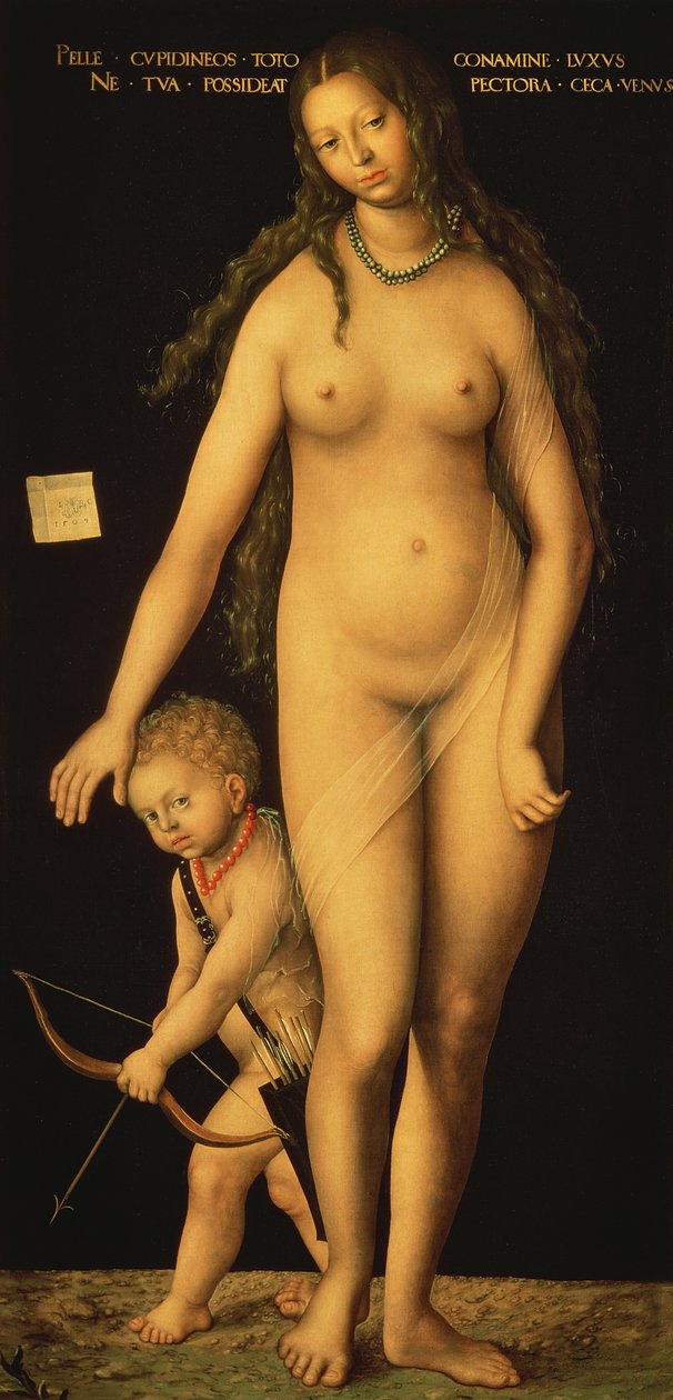 Venus og Amor, 1509 af Lucas Cranach the Elder