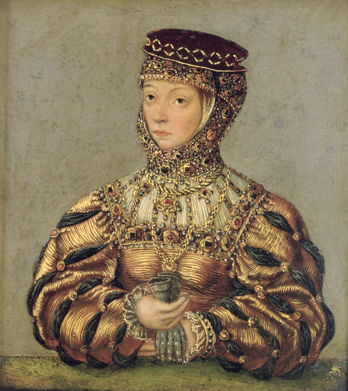 Barbara Radziwill, ca. 1553-56 (olie på kobber) af Lucas Cranach the Younger