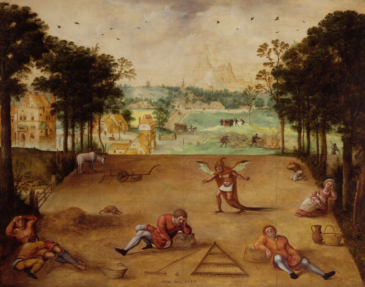 Lignelsen om hveden og ukrudtet, 1540 af Lucas van Gassel