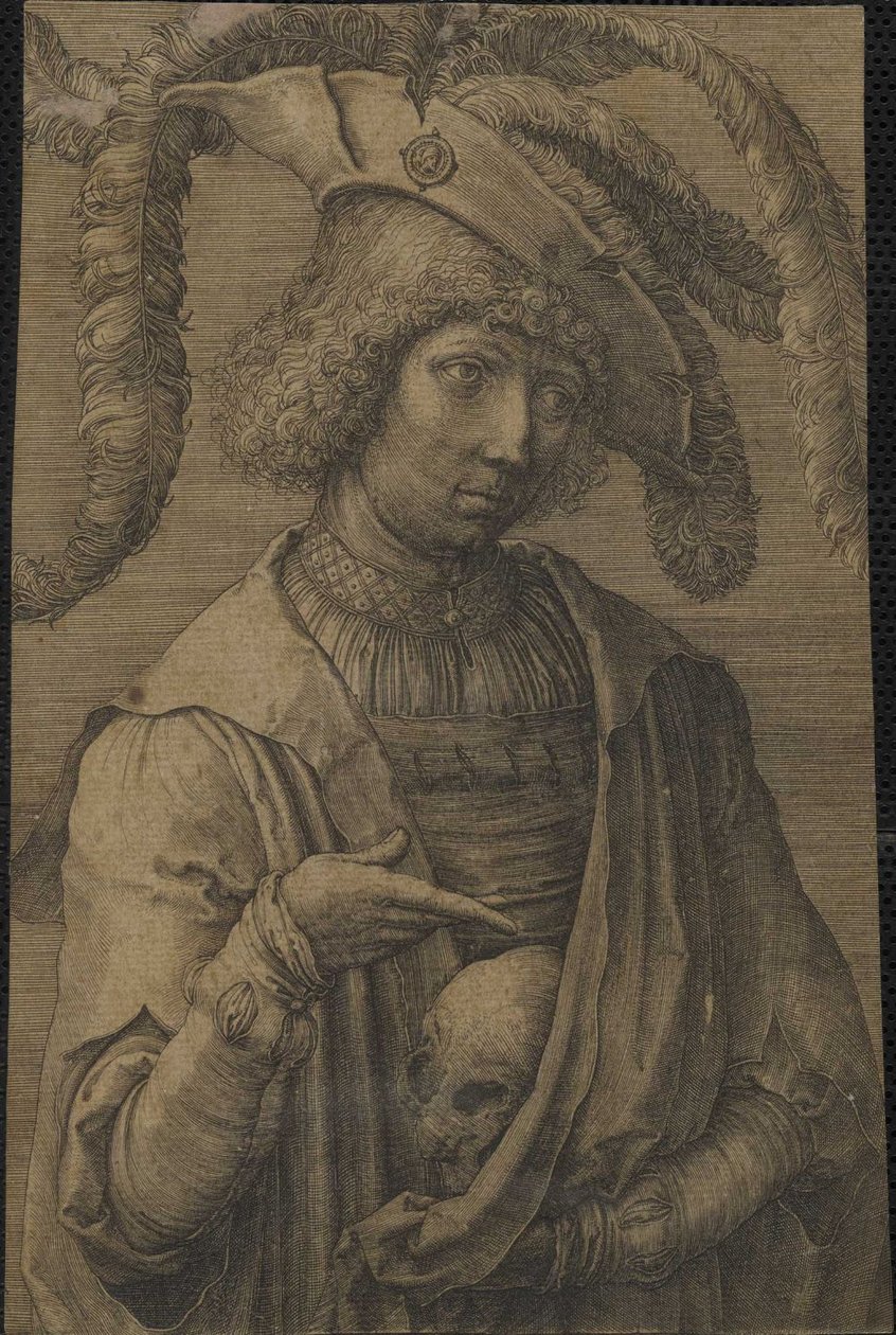 Portræt af en ung mand af Lucas van Leyden