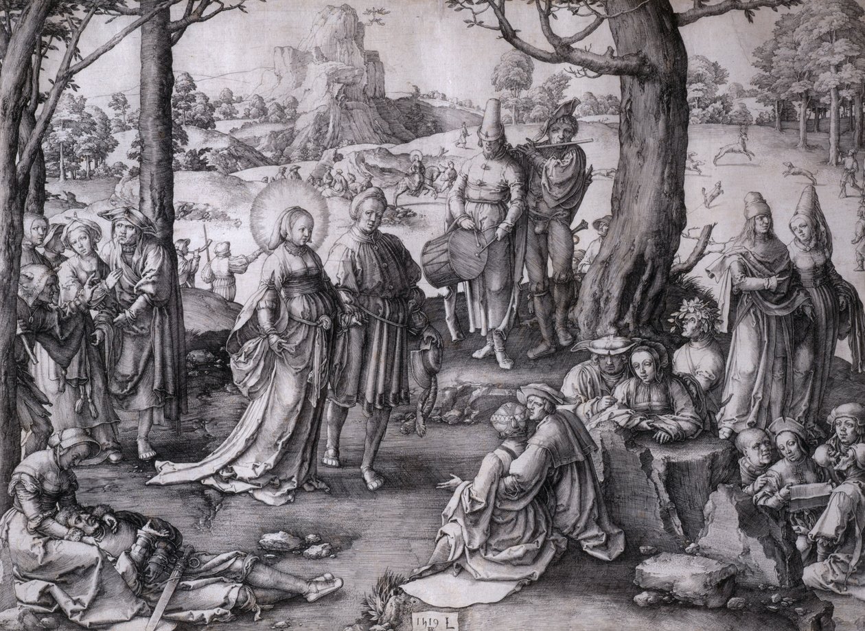 Den hellige Maria Magdalenas dans af Lucas van Leyden