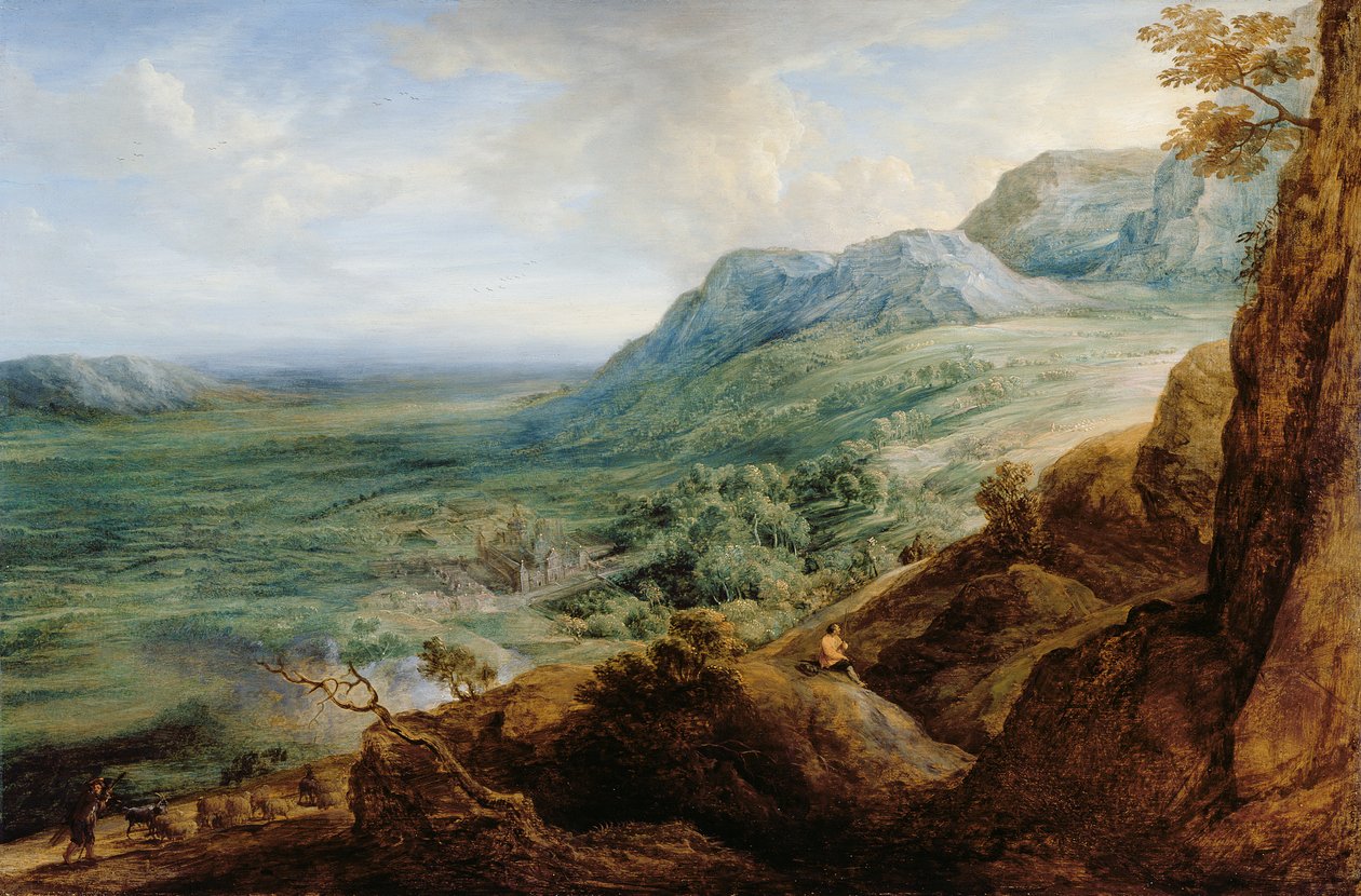 Escorial, fra foden af Guadarrama-bjergene af Lucas van Uden