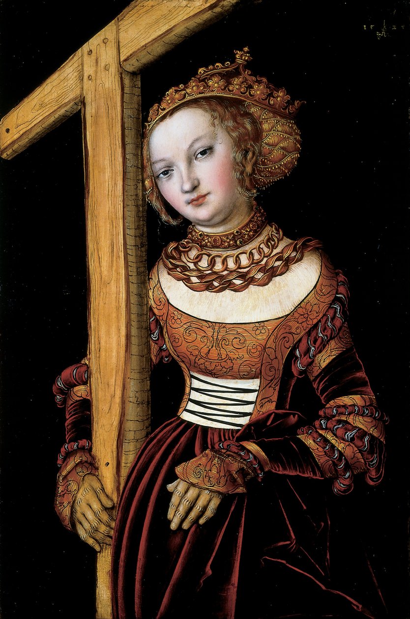 Sankt Helena med korset af Lucas Cranach the Elder