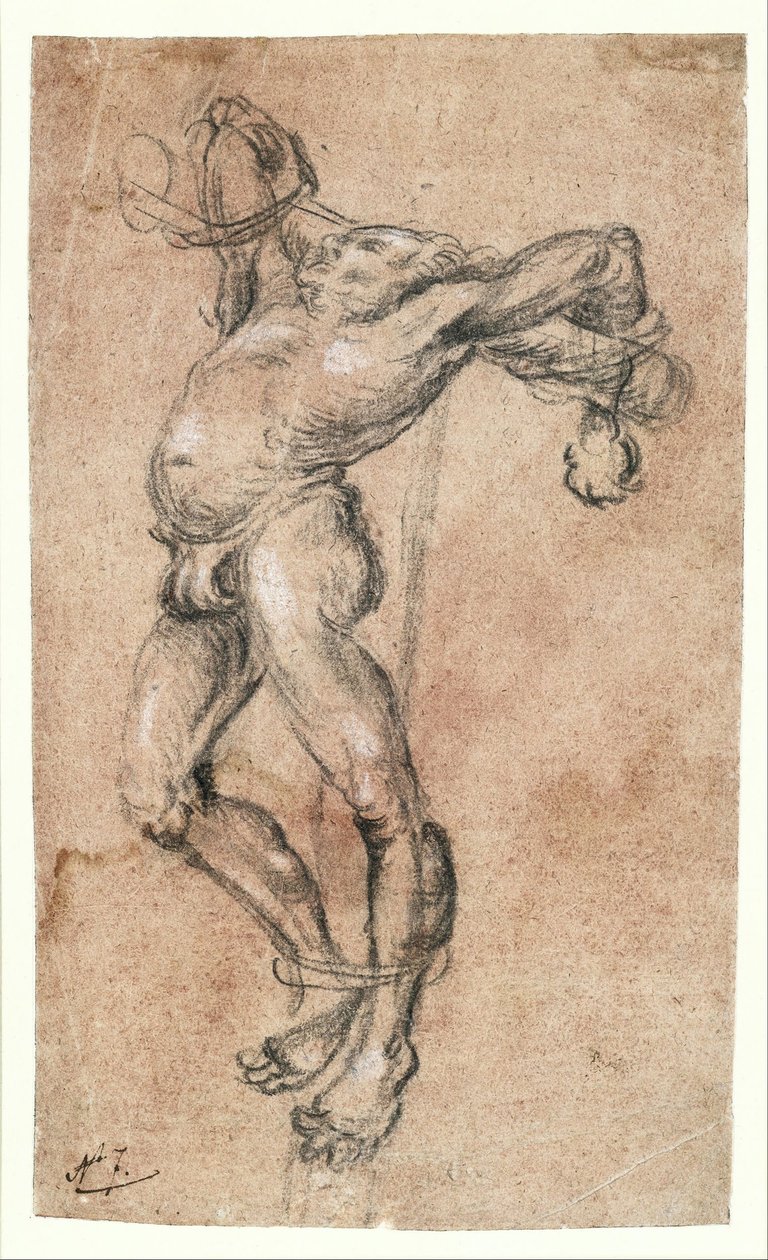 Tyv på korset, mod venstre af Lucas Cranach the Elder