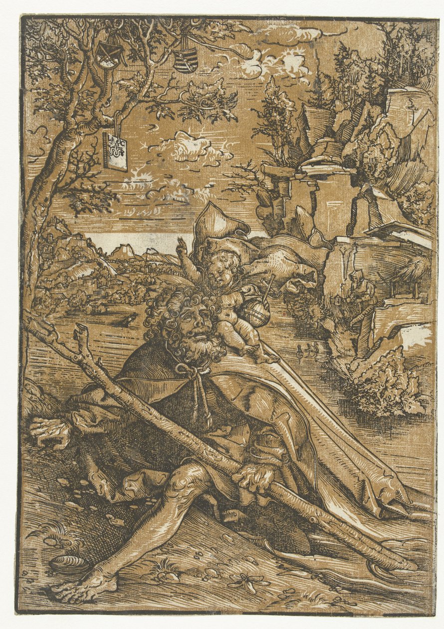 Sankt Christopher med Kristusbarnet af Lucas Cranach