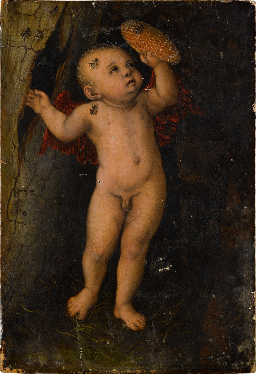 Amor als Honigdieb (Fragment) af Lucas Cranach