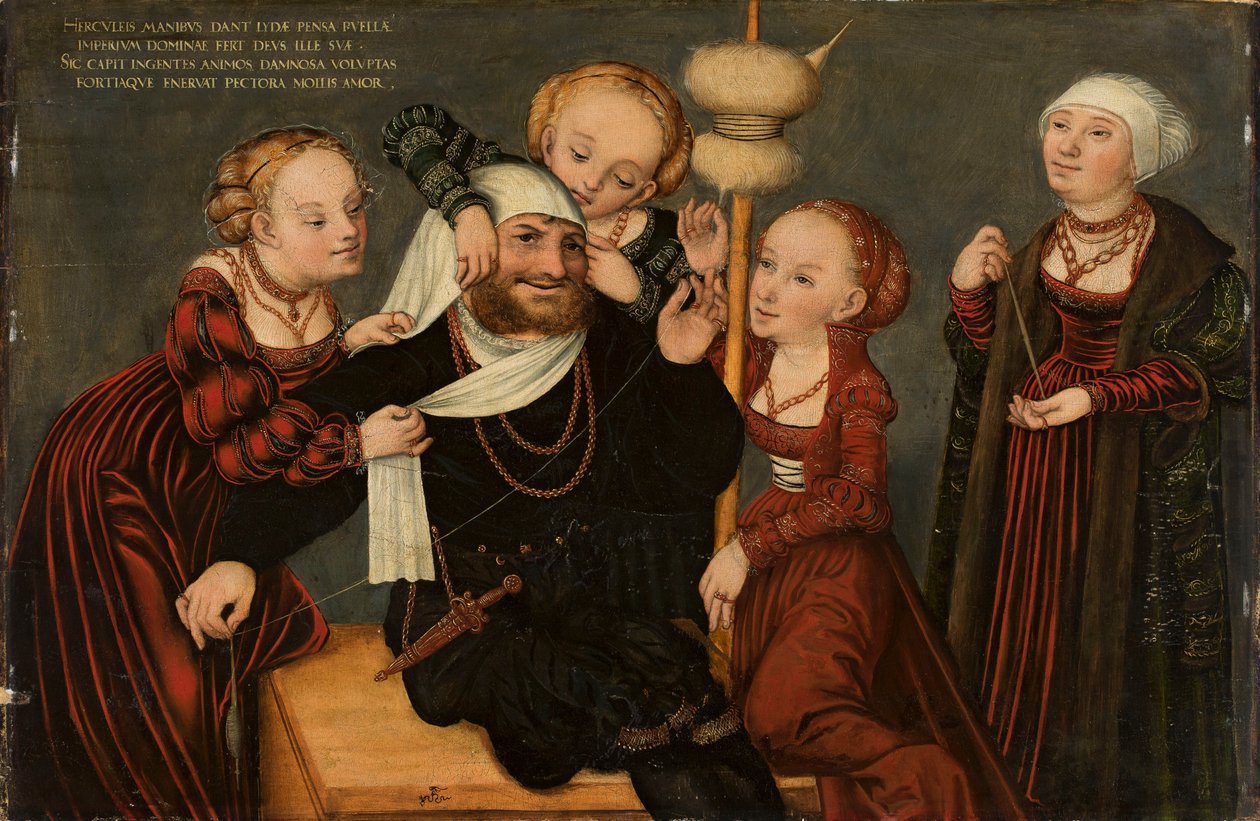 Herkules und Omphale af Lucas Cranach