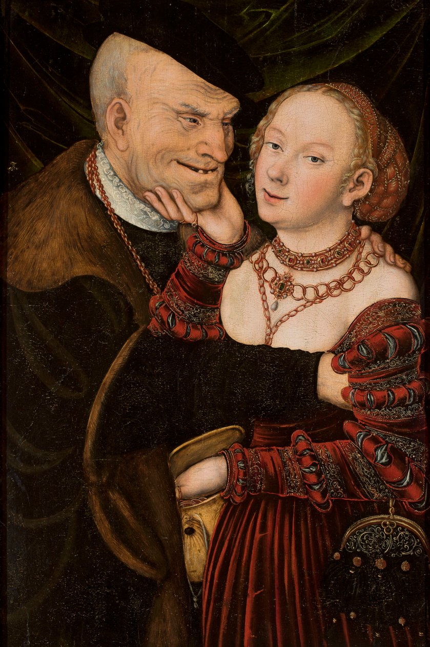Unpassendes Paar af Lucas Cranach