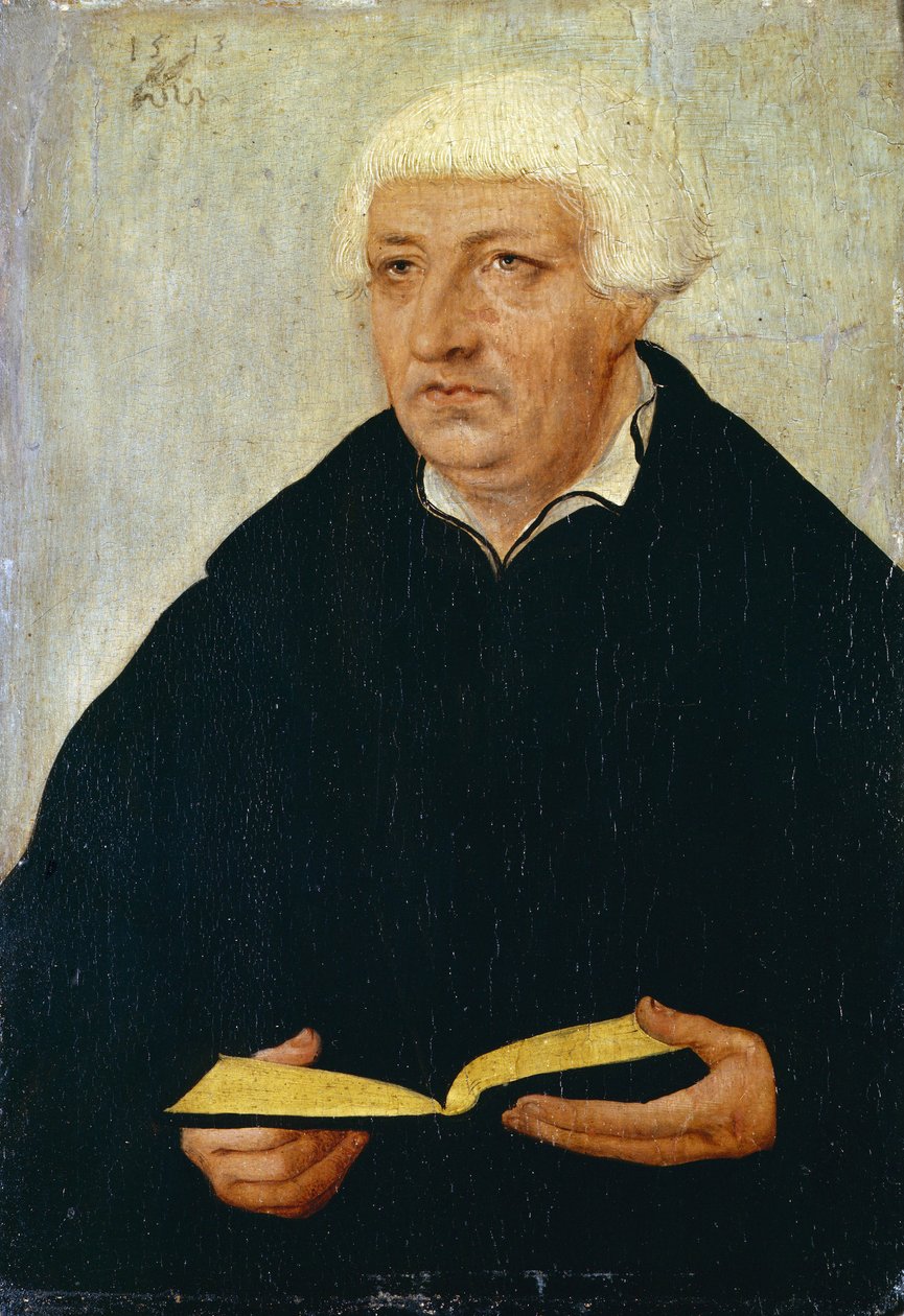 Portrait of Johannes Bugenhagendani af Lucas Cranach