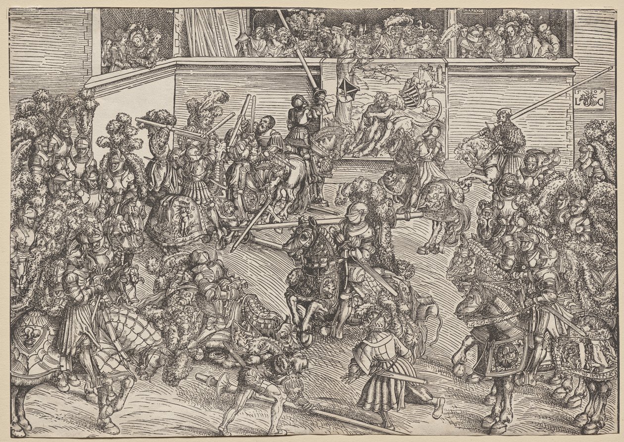 Turneringen med Sampson og Løven af Lucas Cranach