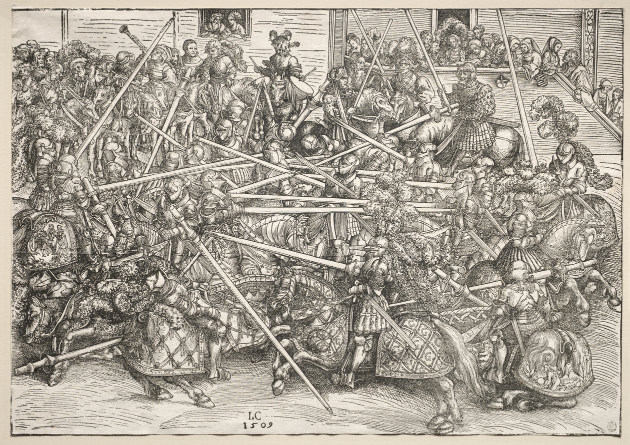 Turneringen med lanser af Lucas Cranach