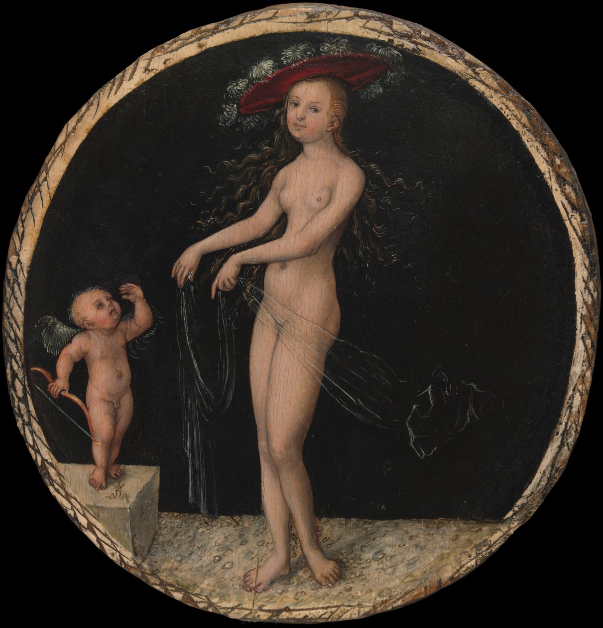 Venus og Amor, ca. 1525-7 af Lucas Cranach the Elder