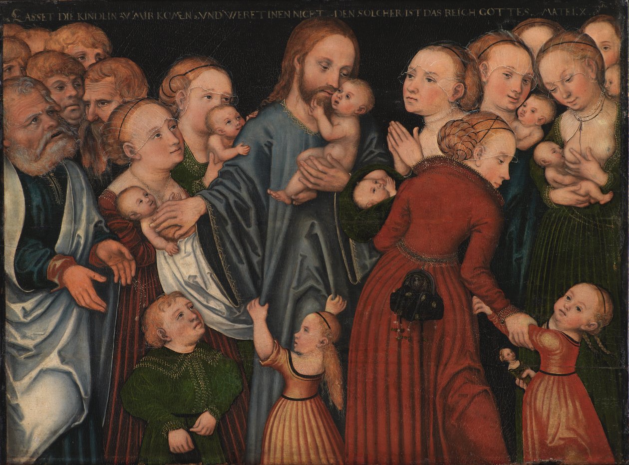 Kristus velsigner børnene af Lucas Cranach d.Æ.