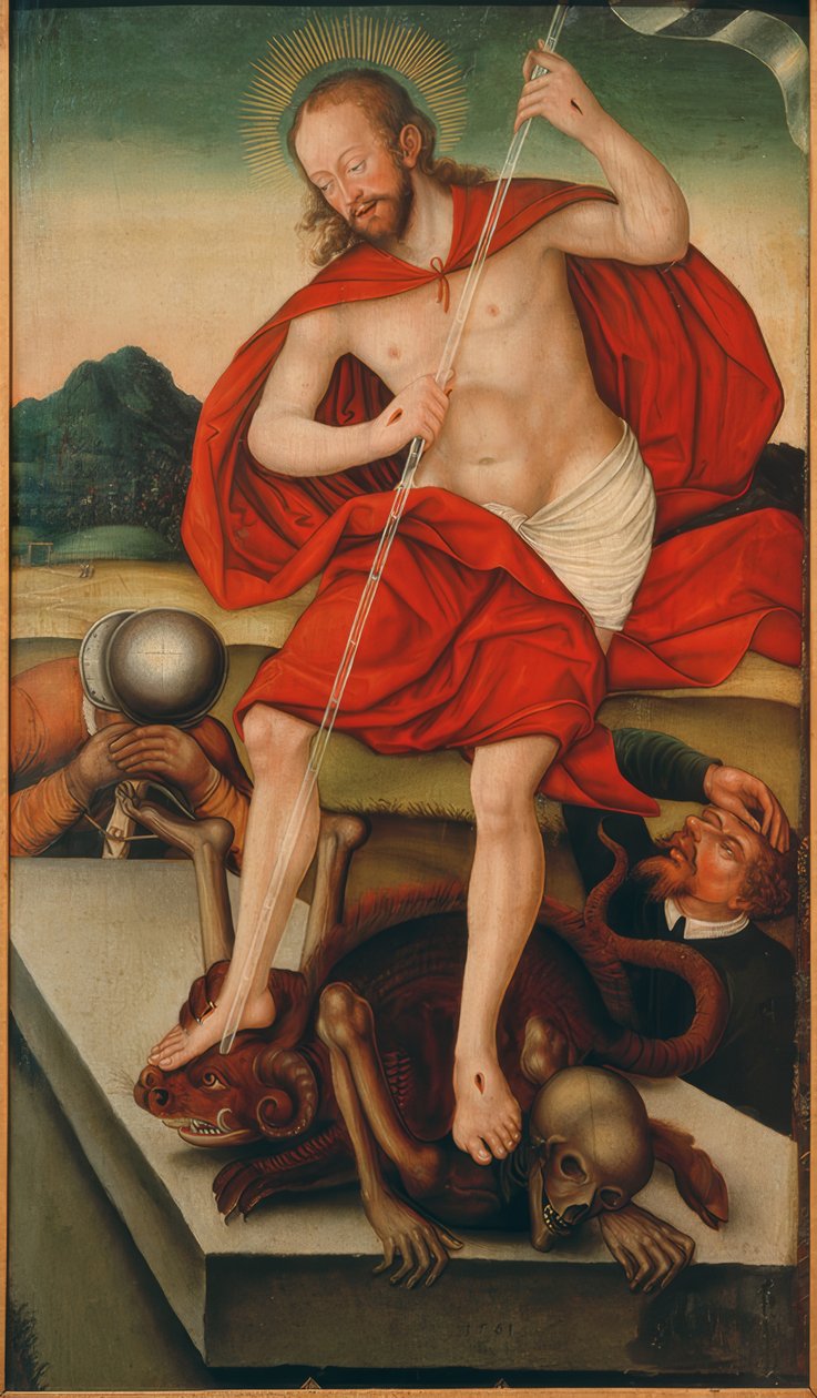 Kristus som sejrherre over døden og djævelen af Lucas Cranach der Jüngere