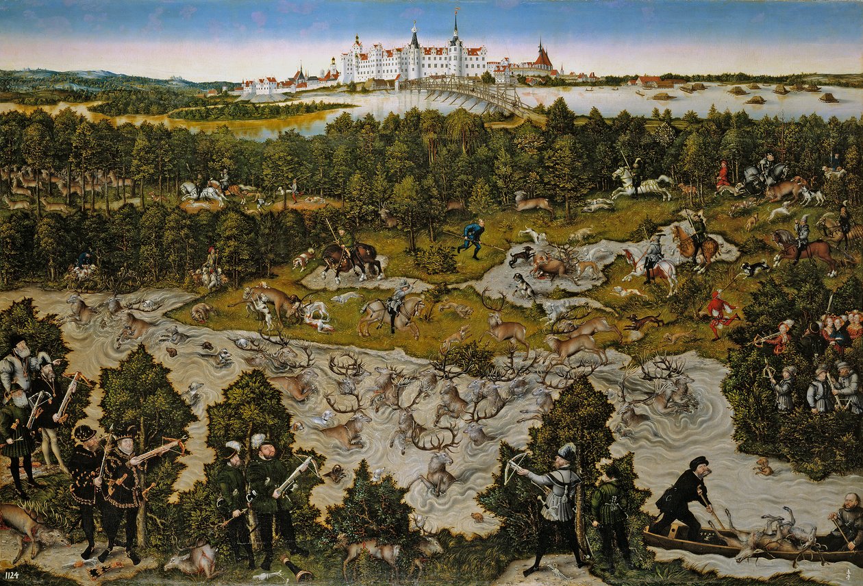 En hjortejagt af Lucas Cranach the Elder