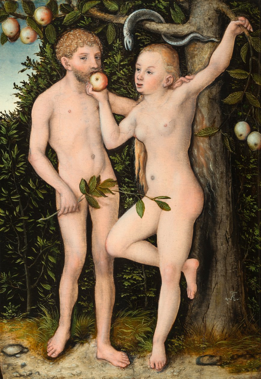 Adam og Eva af Lucas Cranach the Elder