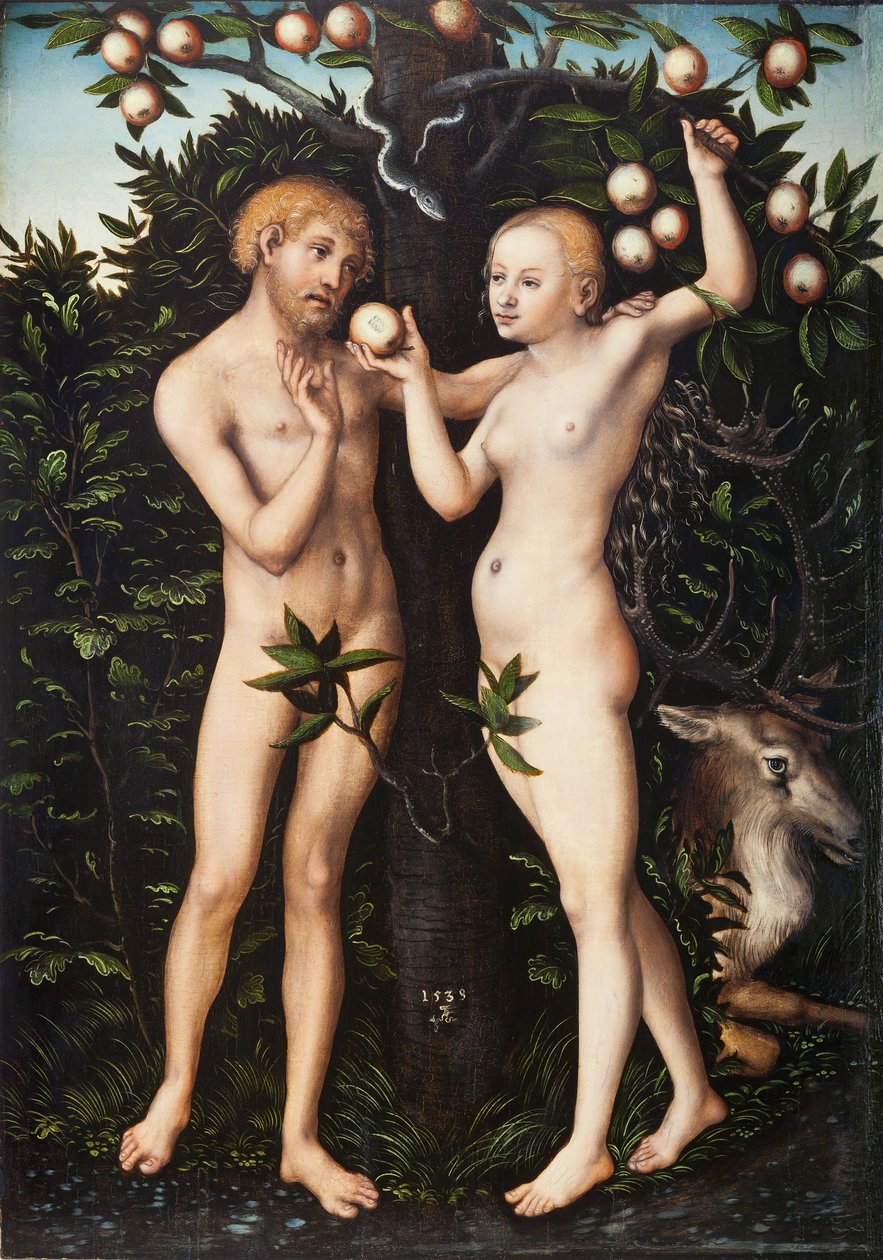 Adam og Eva af Lucas Cranach the Elder