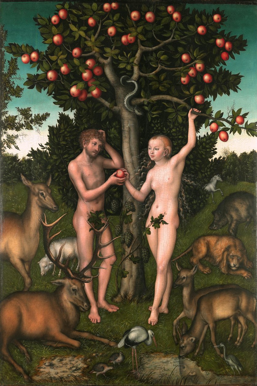 Adam og Eva af Lucas Cranach the Elder