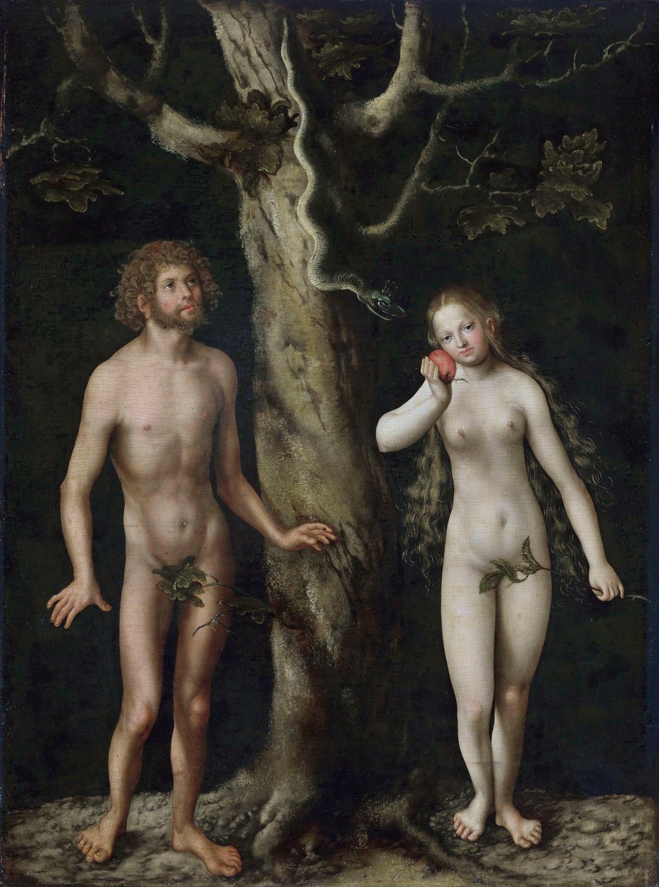 Adam og Eva af Lucas Cranach the Elder