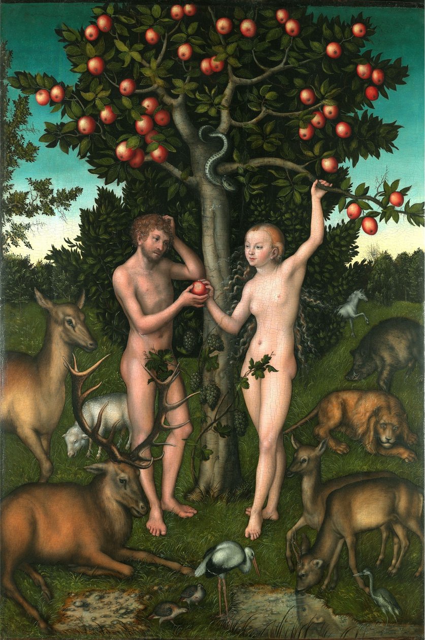 Adam og Eva af Lucas Cranach the Elder