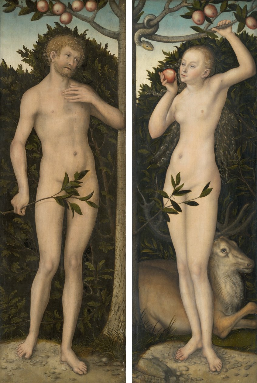Adam og Eva af Lucas Cranach the Elder