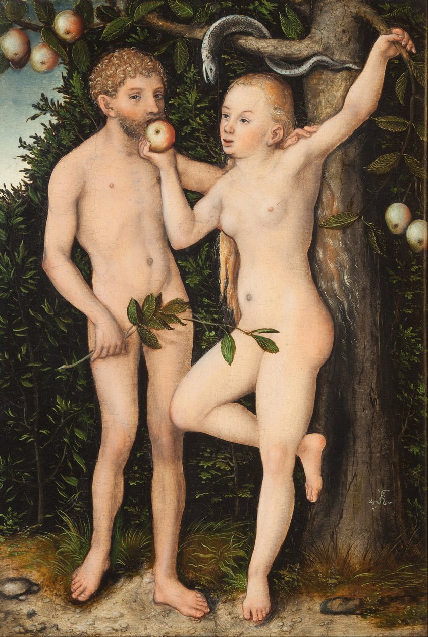 Adam og Eva af Lucas Cranach the Elder