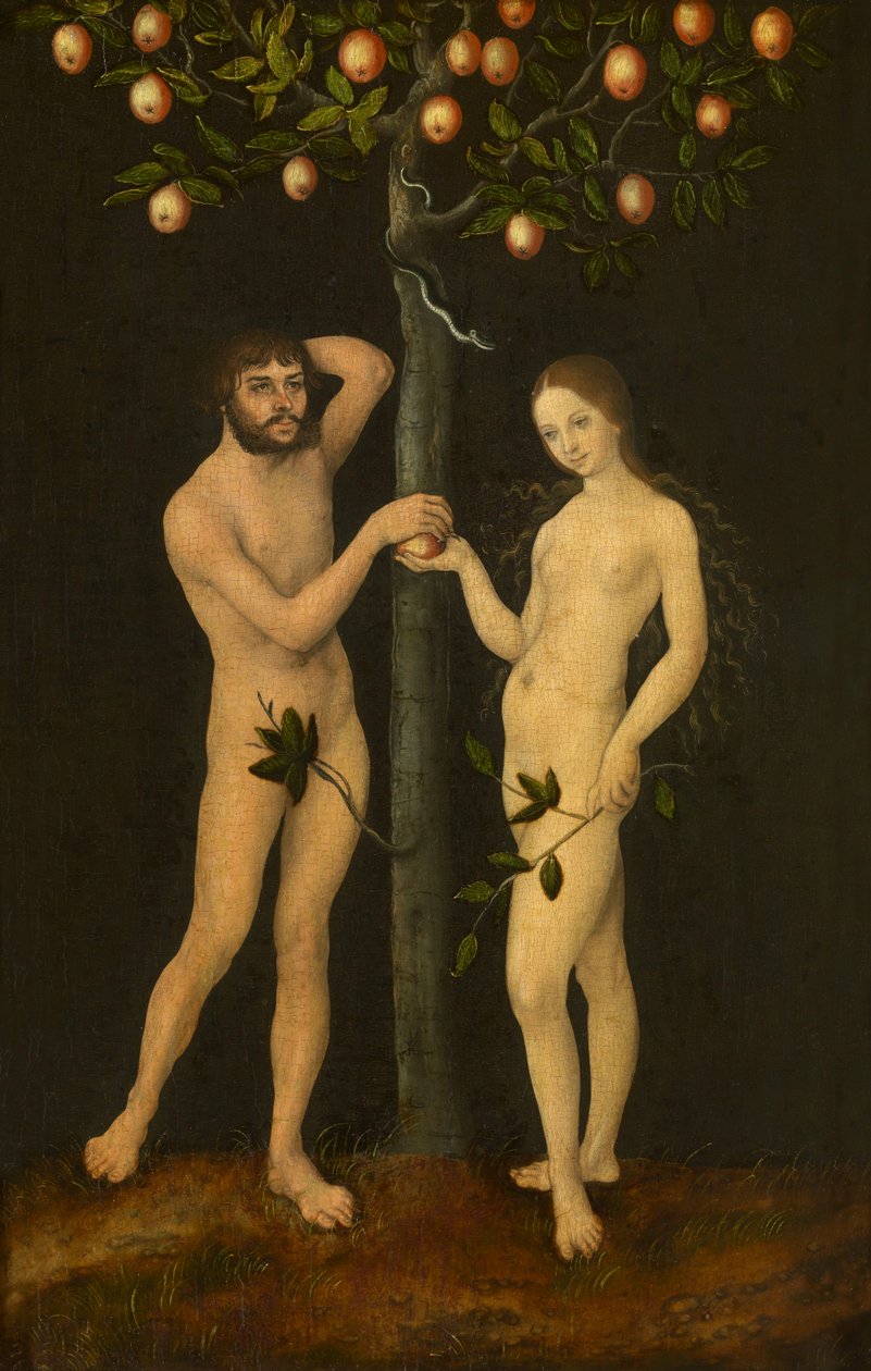 Adam og Eva af Lucas Cranach the Elder