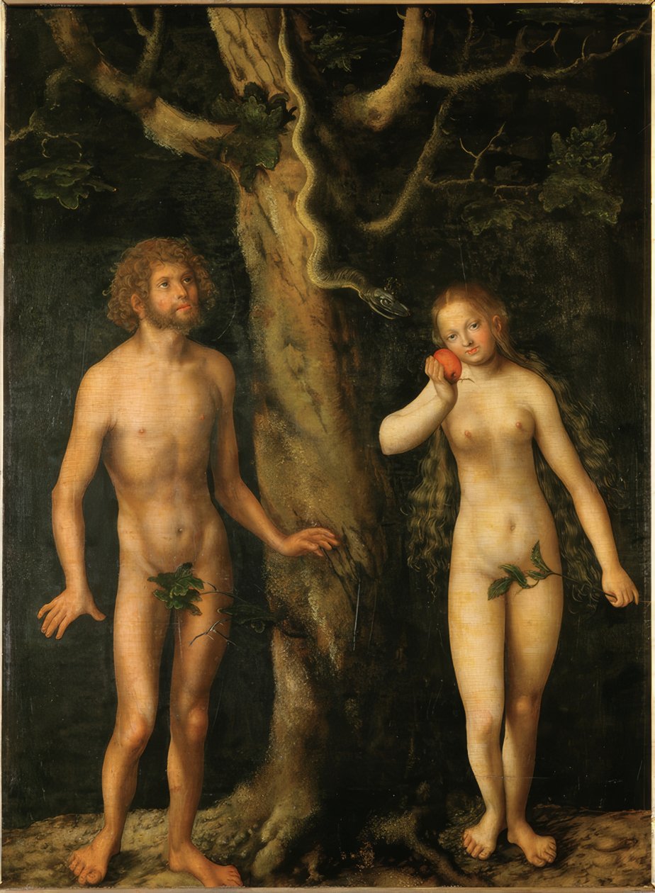 Adam og Eva af Lucas Cranach the Elder