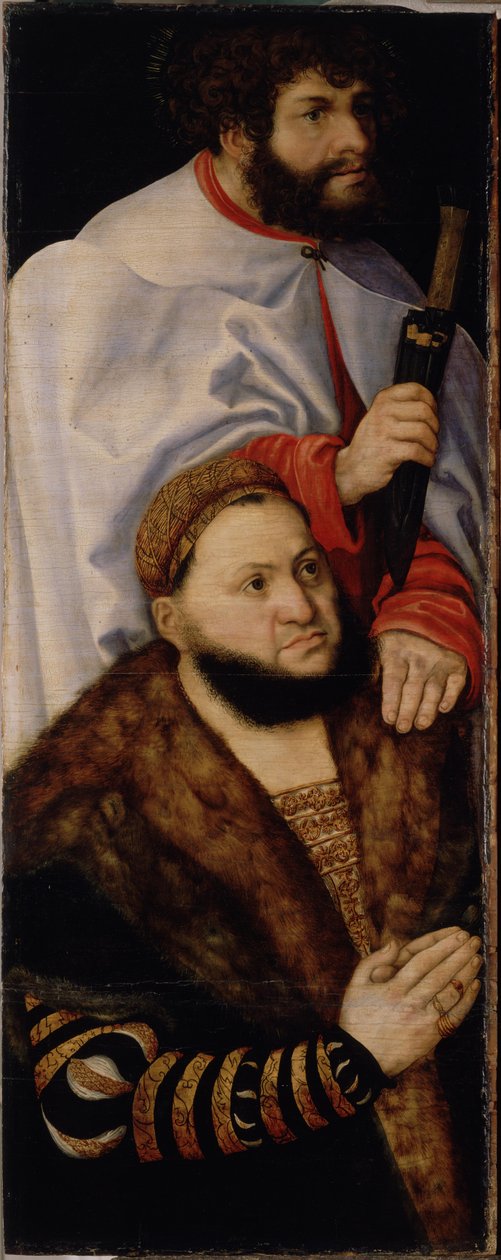 Jomfruens altertavle, eller den såkaldte fyrstealtertavle [venstre fløj] af Lucas Cranach the Elder