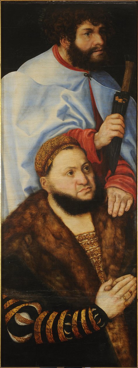 Jomfruens altertavle, eller den såkaldte fyrstealtertavle [venstre fløj] af Lucas Cranach the Elder
