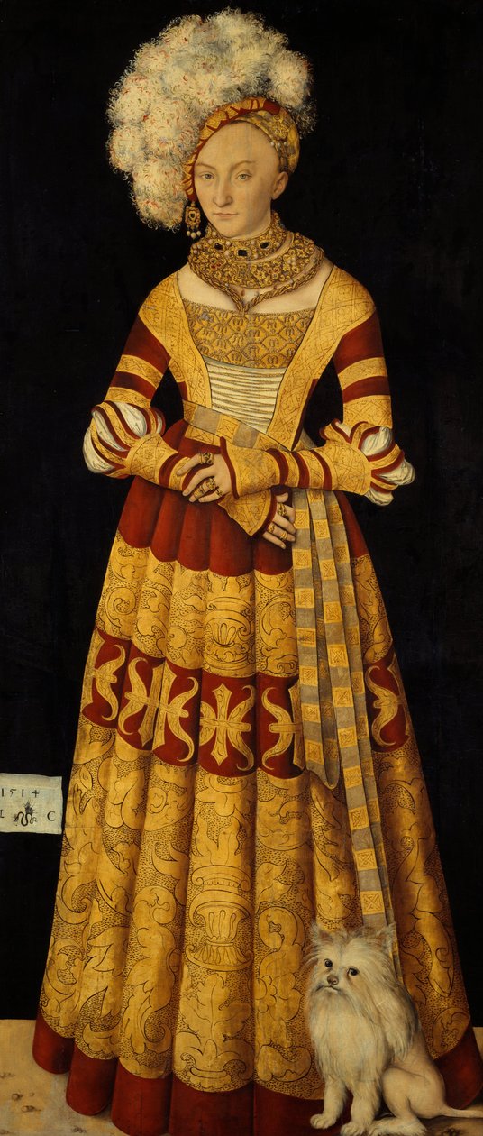Hertuginde Catherine af Mecklenburg 1487-1561, 1514 af Lucas Cranach the Elder